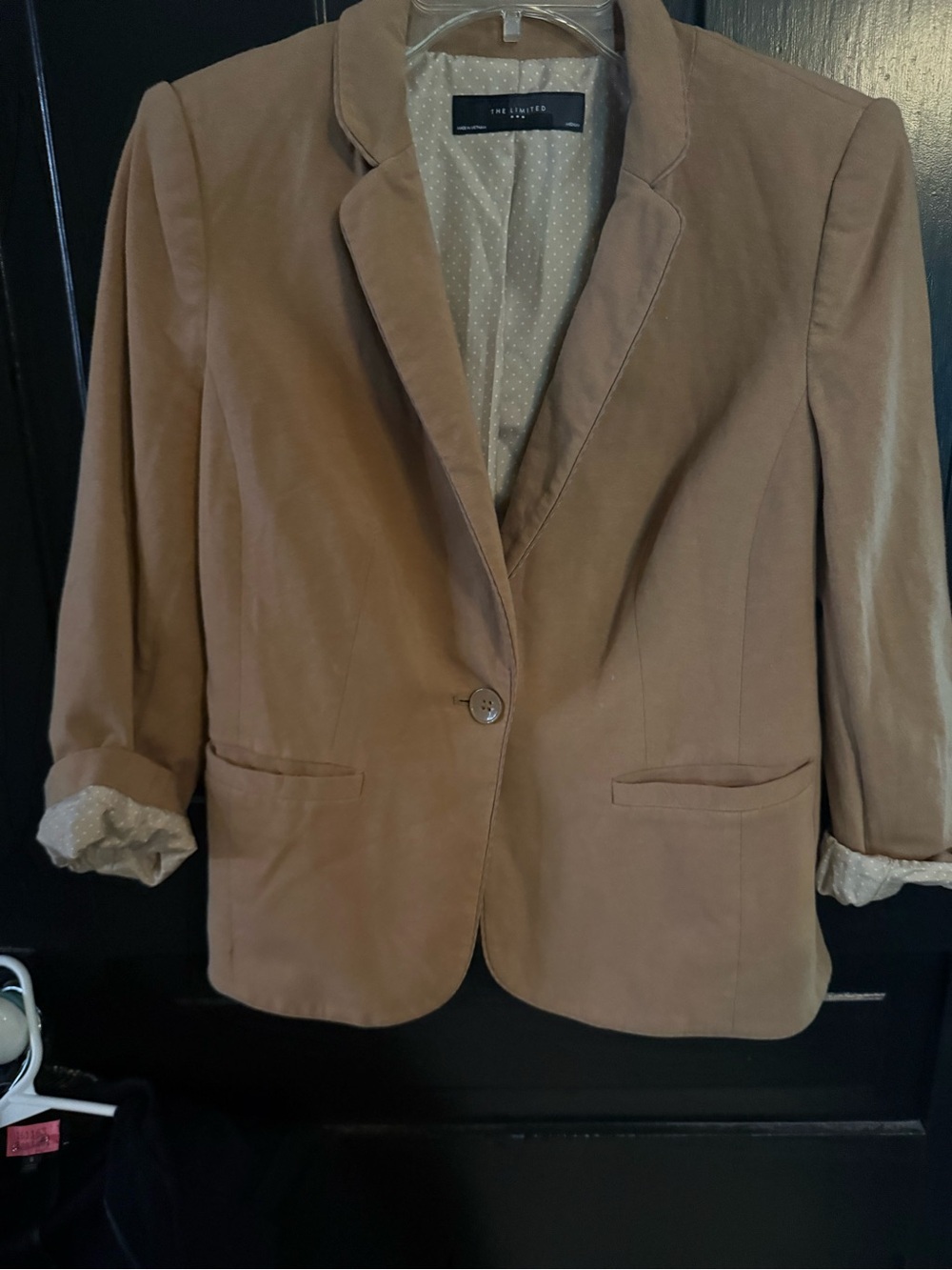 The Limited Women's Camel Tan Single-Button Blazer